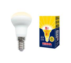 Лампа светодиодная Volpe Norma LED-R39-3W/3000K/E14/FR/NR картон UL-00005625