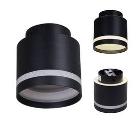 Накладной светильник Reluce 53001-9.5-001IL GX53+LED3W BK