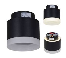 Накладной светильник Reluce 53004-9.5-001IL GX53+LED3W BK