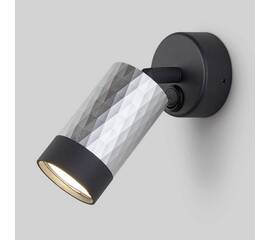 Спот Eurosvet Mizar 20088/1 черный/серебро