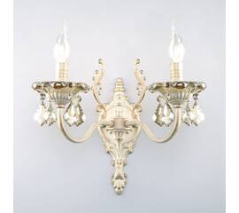 Бра Eurosvet 3281/2 белый с золотом/тонированный хрусталь Strotskis