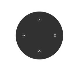 Пульт Arlight SMART-801-22-4G-4SC-SH Black (3V, Magnet, 2.4G) 046481