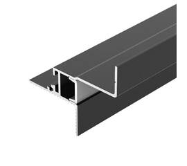 Алюминиевый профиль Arlight СEIL-S12-SHADOW-20-SIDE-3000 ANOD BLACK 052226