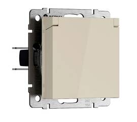 Розетка с защитной крышкой и шторками Werkel W1171203 4690389213151 a069595