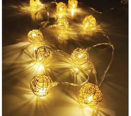 Гирлянда линейная Золотые шарики Feron CL594 51450