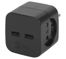 Разветвитель электрический Эра SP-2-USB-B Б0049535