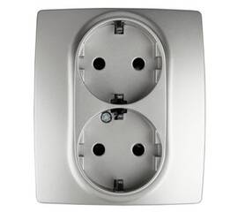 Розетка 2P+E Schuko со шторками Эра 12-2104-03 Б0014701