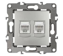 Розетка информационная двойная 2XRJ45 Эра 12-3108-03 Б0014731