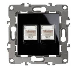 Розетка информационная двойная 2XRJ45 Эра 12-3108-06 Б0014734