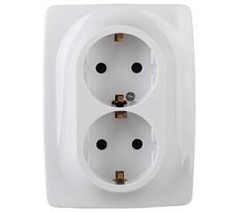Розетка 2x2P+E Schuko Эра 12-2116-01 Б0029238
