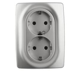 Розетка 2x2P+E Schuko Эра 12-2106-03 Б0031230