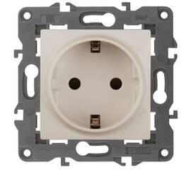 Розетка 2P+E Schuko со шторками Эра 14-2102-02 Б0034273