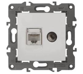 Розетка RJ45+TV Эра 14-3110-01 Б0034314