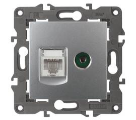 Розетка RJ45+TV Эра 14-3110-03 Б0034316