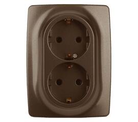 Розетка 2x2P+E Schuko Эра 12-2106-13 Б0031235