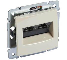 Розетка компьютерная 2хRJ45 Legrand Valena 6 кат UTP с захватами слоновая кость 774147