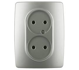 Розетка 2x2P Эра 12-2107-15 Б0031247