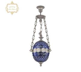 Подвесной светильник Art Classic 34.1000P.20.Ni.Clear-Blue.H-1J.FA3S
