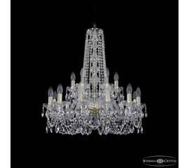 Подвесная люстра Bohemia Ivele Crystal 1402/12+6/240/h-75 G