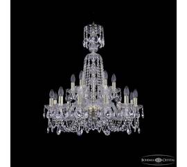 Подвесная люстра Bohemia Ivele Crystal 1402/12+6/240/XL-77 G