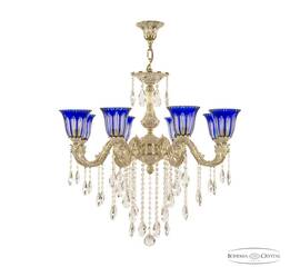 Подвесная люстра Bohemia Ivele Crystal Florence 71101/8/250 B GW P2 U Clear-Blue/H-1H