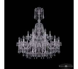Подвесная люстра Bohemia Ivele Crystal 1403/12+6/300/XL-100/2d Ni