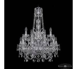 Подвесная люстра Bohemia Ivele Crystal 1411/10+5/195/h-77/2d Ni