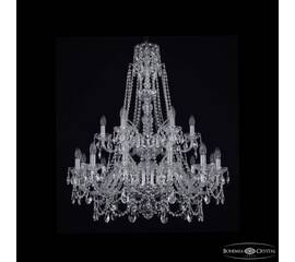 Подвесная люстра Bohemia Ivele Crystal 1411/12+6/300/XL-99/2d Ni