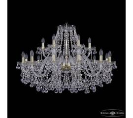Подвесная люстра Bohemia Ivele Crystal 1409/12+6/360 G
