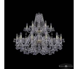 Подвесная люстра Bohemia Ivele Crystal 1409/12+6/360/2d G