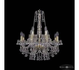 Подвесная люстра Bohemia Ivele Crystal 1409/8+4/195/h-62 G