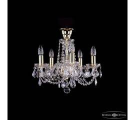 Подвесная люстра Bohemia Ivele Crystal 1402/5/141 G Leafs tube