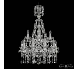 Подвесная люстра Bohemia Ivele Crystal 1413/10+5/200/XL-90/2d Ni