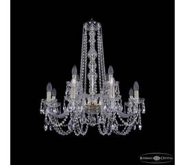 Подвесная люстра Bohemia Ivele Crystal 1402/8+4/240/h-76 G