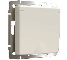 Розетка с заземлением и шторками c крышкой Werkel 4690389213175 W1171262