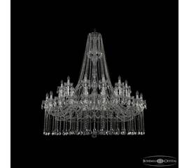 Подвесная люстра Bohemia Ivele Crystal 1413/24+12/530/h-160 Ni