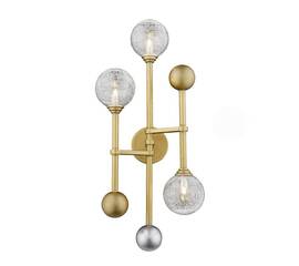 Настенный светильник Delight Collection Fluxus W68084-3 gold