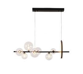 Подвесная люстра Delight Collection Art Deco Bubble KG1233P-7 black/clear