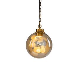 Подвесной светильник Delight Collection Soap KG1148P brass/amber