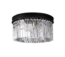 Потолочная люстра Delight Collection 1920s Odeon KR0387C-6B/P black/clear