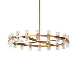 Люстра на штанге Delight Collection Arcachon KM1000P-36 brass