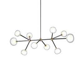 Подвесной светильник Delight Collection Nabila 10101P/10 black/gold