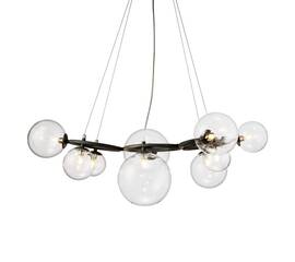 Подвесная люстра Delight Collection Wendt KG1202P-9 grey/clear