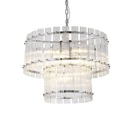 Подвесная люстра Delight Collection Ruby KG1112P-7 chrome/clear