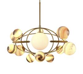 Подвесная люстра Delight Collection Planet KG1122P-13B brass