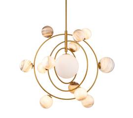 Люстра на штанге Delight Collection Planet KG1122P-13 brass