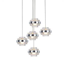 Подвесной светильник Delight Collection MD22030002 MD22030002-5A chrome/clear