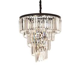 Подвесная люстра Delight Collection Helix KR0262P-10 black/clear