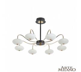 Люстра на штанге Arte Milano 273908/8 BK/GD