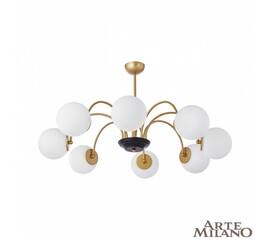 Люстра на штанге Arte Milano Napoli 312066/D940/8 BS/BK